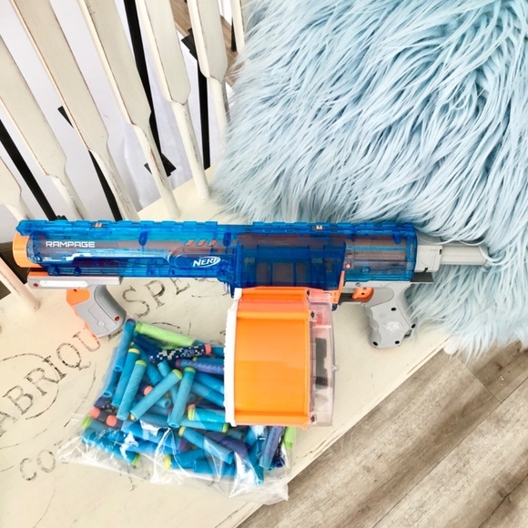 Nerf, N-Strike, Elite Rampage, Sonic Ice Blue Blaster, With Over 80 Darts - Picture 5 of 13